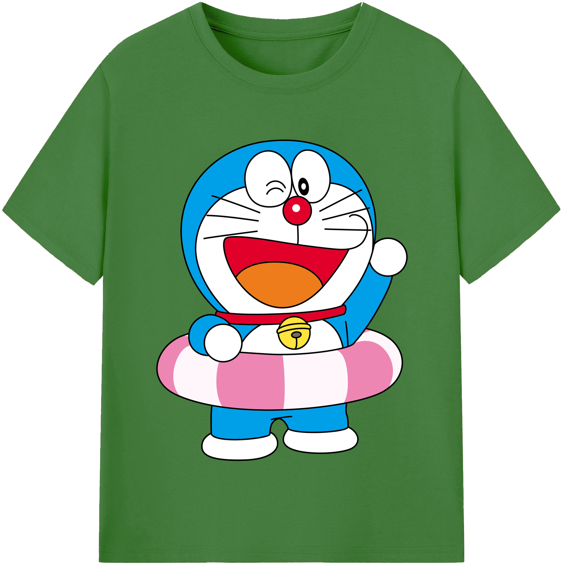（画像用） ドラえもん Doraemon レディースカジュアルプリントTシャツ（綿100％）